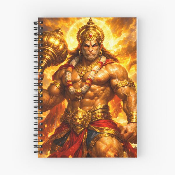 Item preview, Powerful Hanuman Standing | Bajrangbali Hindu Art designed and sold by CosmicLotusArt.