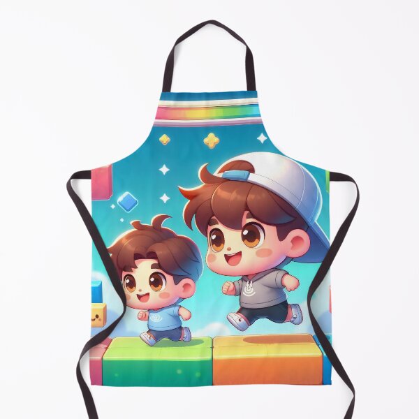 Item preview, Cute Brothers Rainbow Platformer Adventure designed and sold by AI-Only Creations.