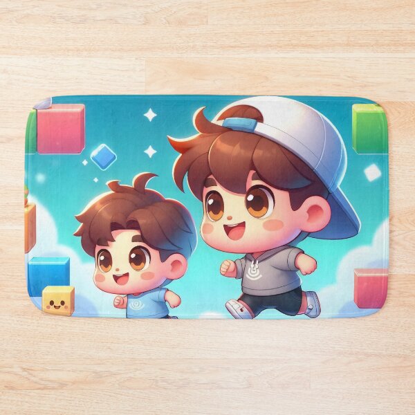 Item preview, Cute Brothers Rainbow Platformer Adventure designed and sold by AI-Only Creations.