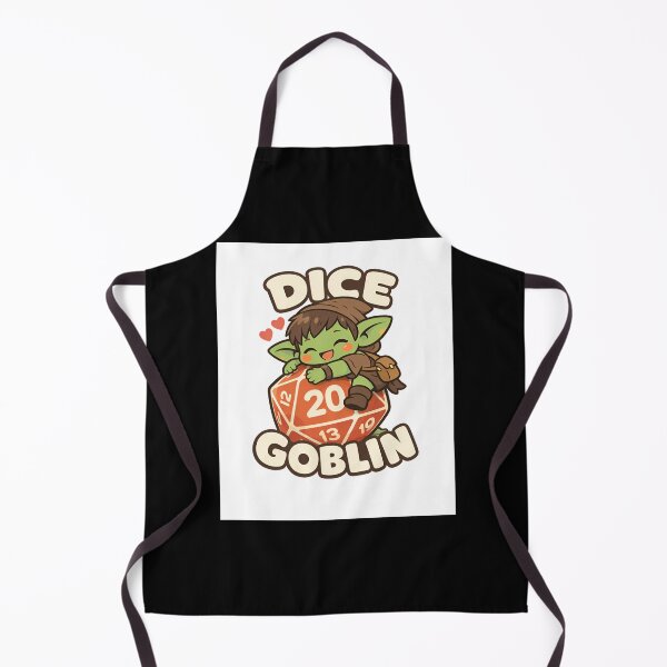 Item preview, Cute Dice Goblin Hugging D20 Funny Tabletop RPG designed and sold by Fenay Designs.