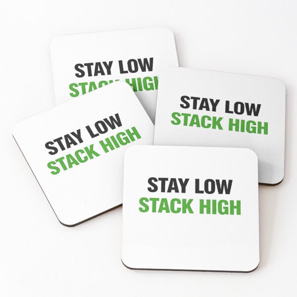 Item preview, Stay Low Stack High Motivational Quote Shirt designed and sold by swetec.