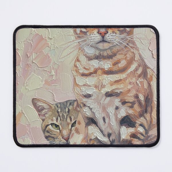 Item preview, Watching cats in Oil designed and sold by designbywhacky.