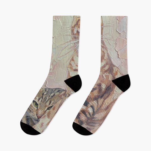 Item preview, Watching cats in Oil designed and sold by designbywhacky.