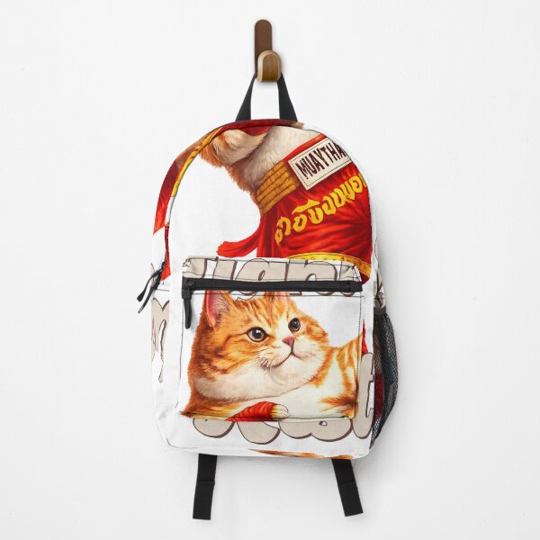 Item preview, Funny Muay Thai Cat – Fight Now Rest Later | Cute Kickboxing Cat Design designed and sold by rich4Design.