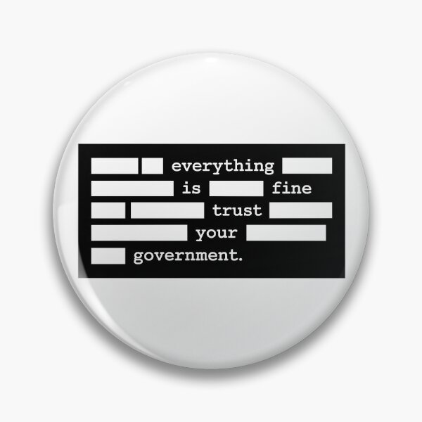 Item preview, Everything Is Fine Trust Your Government - Anti Government Bumper designed and sold by PixVib.