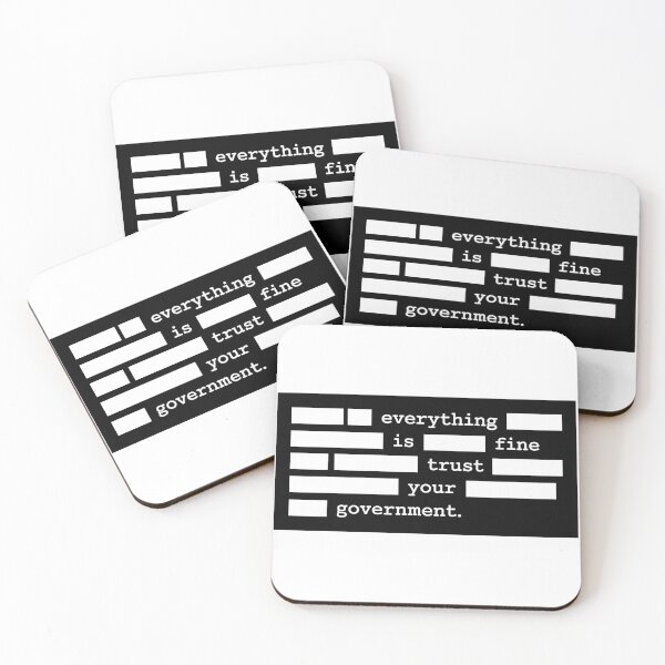 Item preview, Everything Is Fine Trust Your Government - Anti Government Bumper designed and sold by PixVib.