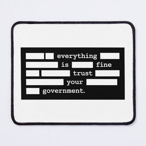 Item preview, Everything Is Fine Trust Your Government - Anti Government Bumper designed and sold by PixVib.