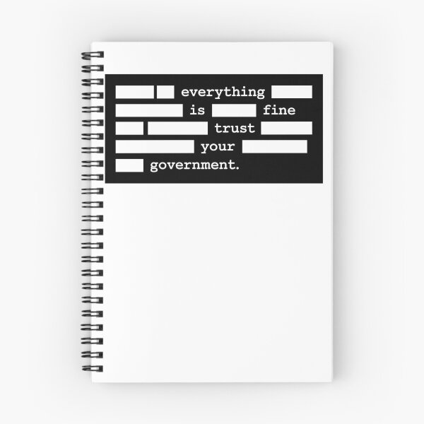 Item preview, Everything Is Fine Trust Your Government - Anti Government Bumper designed and sold by PixVib.