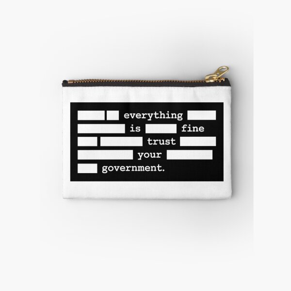 Item preview, Everything Is Fine Trust Your Government - Anti Government Bumper designed and sold by PixVib.