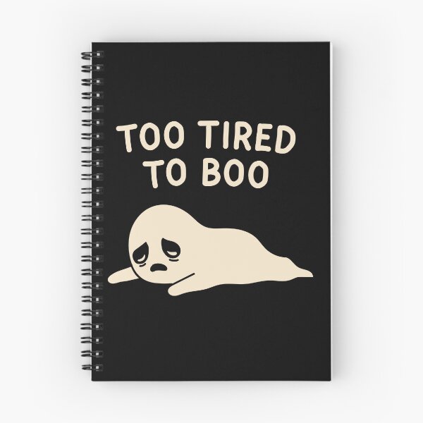 Item preview, Too Tired to Boo Cute Ghost Shirt designed and sold by dailycassim.