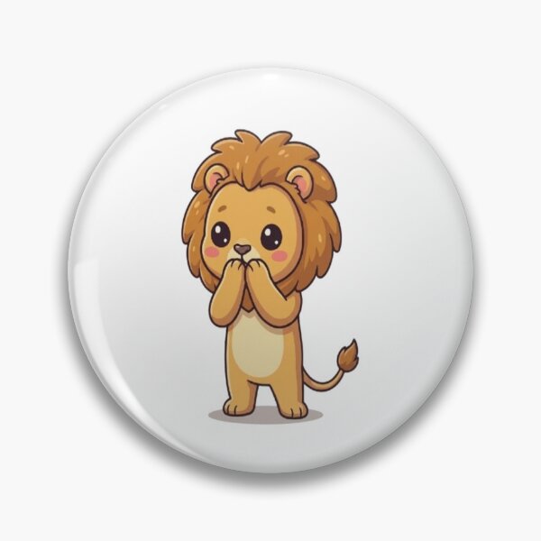 Item preview, Kawaii Surprised Lion Oh My designed and sold by Ella_Sketch.