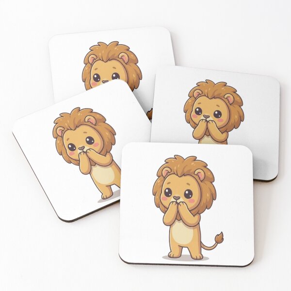 Item preview, Kawaii Surprised Lion Oh My designed and sold by Ella_Sketch.