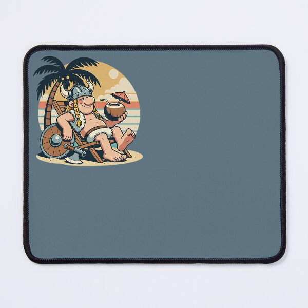Item preview, Lazy Viking Summer – Beach Relaxation Emblem designed and sold by SilentPowerArt.