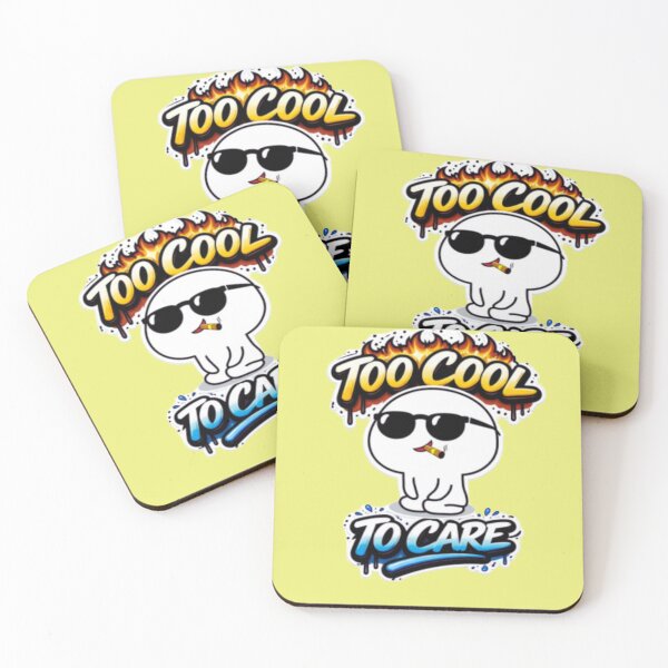 Item preview, Too Cool To Care Sticker ?? | Savage Meme Aesthetic Design designed and sold by JG-DigitalArts.