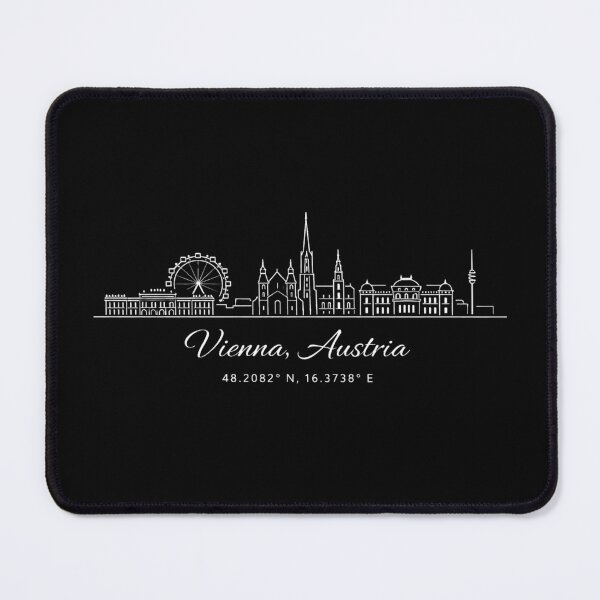 Item preview, Vienna Skyline Minimal Line Art – Vienna Cityscape Outline Design | Austria Travel Poster Gift designed and sold by Timeless Design.