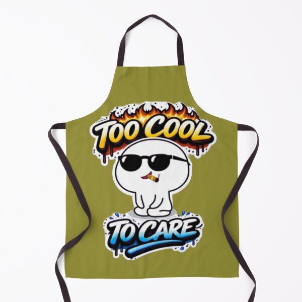 Item preview, Too Cool To Care Sticker ?? | Savage Meme Aesthetic Design designed and sold by JG-DigitalArts.
