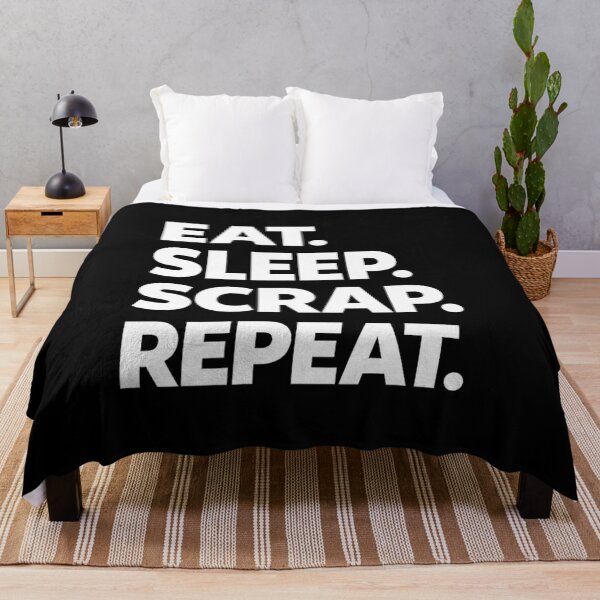 Item preview, Eat. Sleep. Scrap. Repeat. – Bold Scrapbooking Quote Design designed and sold by blankTeeShirt.