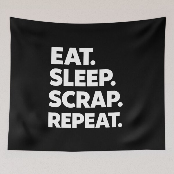 Item preview, Eat. Sleep. Scrap. Repeat. – Bold Scrapbooking Quote Design designed and sold by blankTeeShirt.