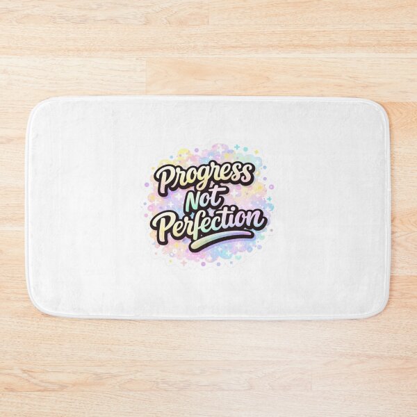 Item preview, Progress Not Perfection Sticker – Motivational Aesthetic Quote Design designed and sold by Dasts Cart.