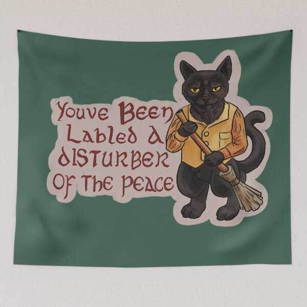 Item preview, Labled a disturber of the peace designed and sold by Made-by-Anxiety.