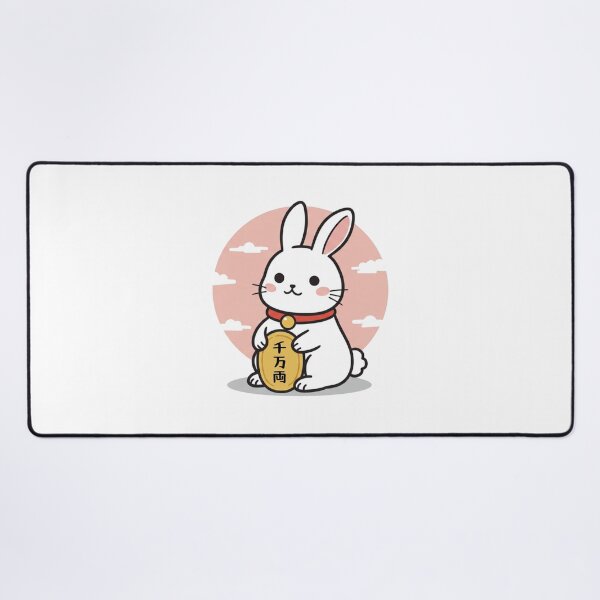 Item preview, Lucky Fortune Rabbit White designed and sold by UsagiPrint.