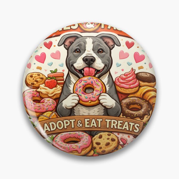 Item preview, Pitties & Pastries Funny Dog Lover Design – Cute Pitbull Bakery Theme – Dog Mom Gift designed and sold by  L'AYO DESIGN.