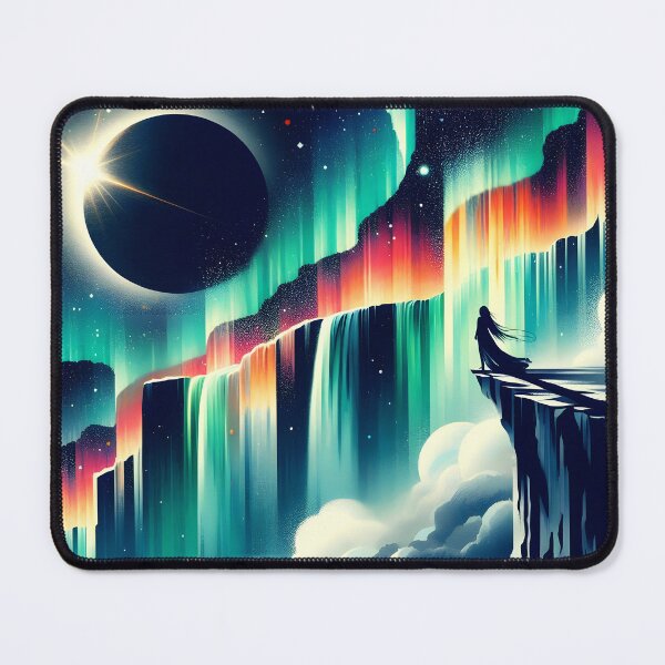 Item preview, Aurora Borealis and Eclipse, Ai Generated Art designed and sold by ACC .