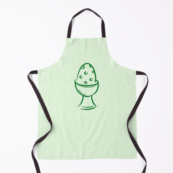 Item preview, Green Dotted Easter Egg in Egg Cup – Doodle Line Art designed and sold by EmeraldeaArt.