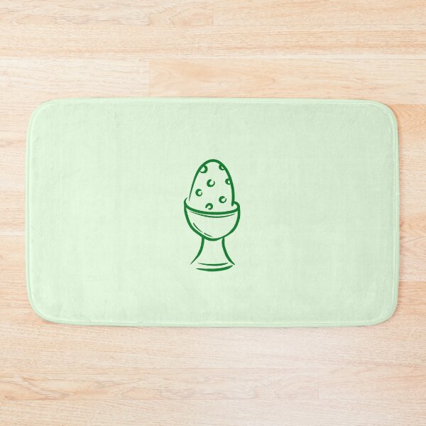 Item preview, Green Dotted Easter Egg in Egg Cup – Doodle Line Art designed and sold by EmeraldeaArt.