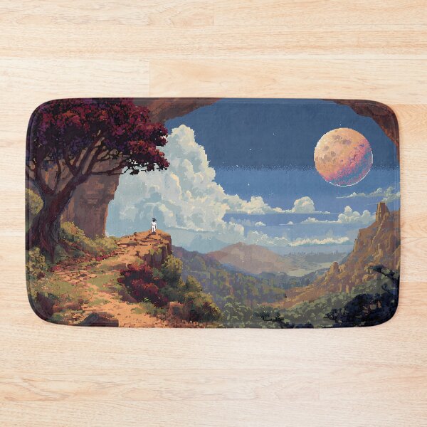 Item preview, Woman Retro Pixel Art 8Bit Illustration Aesthetic Landscapes  designed and sold by ART ATTACK ZONE.