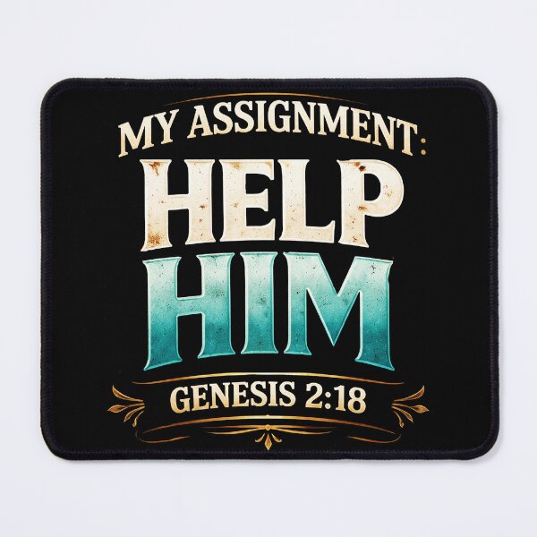 Item preview, My Assignment Help Him Genesis 2:18 Christian Faith designed and sold by CallDesign.