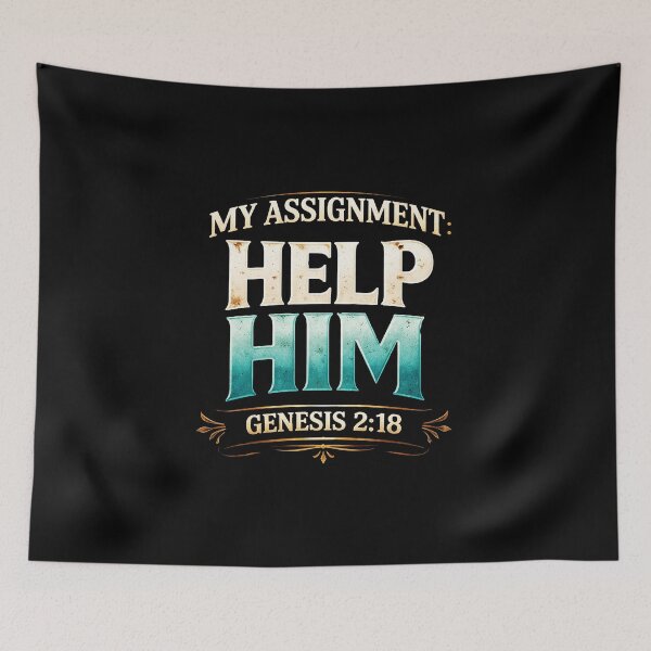 Item preview, My Assignment Help Him Genesis 2:18 Christian Faith designed and sold by CallDesign.