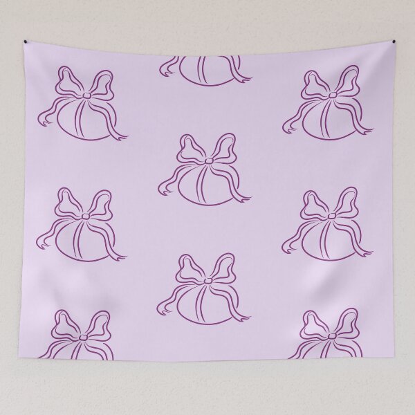 Item preview, Purple Bow Easter Egg – Simple Doodle Line Art designed and sold by EmeraldeaArt.