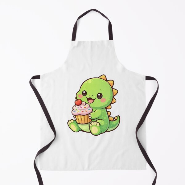 Item preview, Cute Dinosaur Eating Cupcake Sticker – Kawaii Dino Dessert Cartoon designed and sold by Dasts Cart.