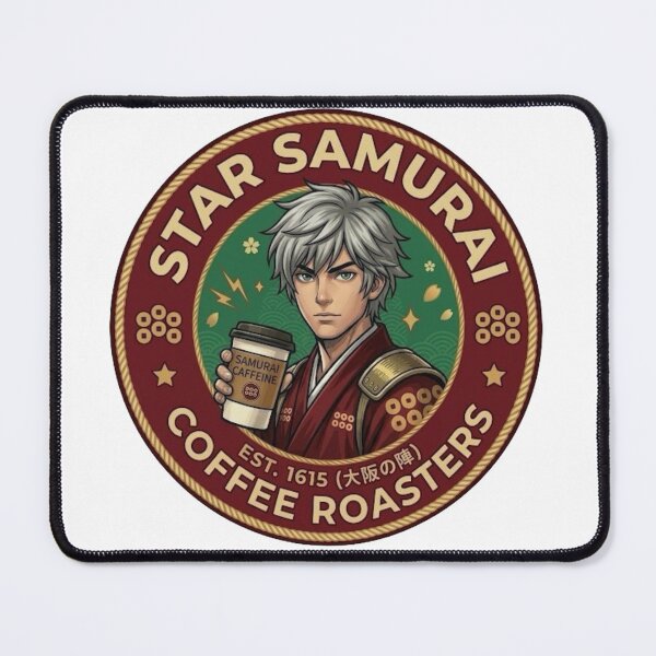 Item preview, Star Samurai Coffee Roasters - Japanese Warrior Emblem designed and sold by StudioShizuku.
