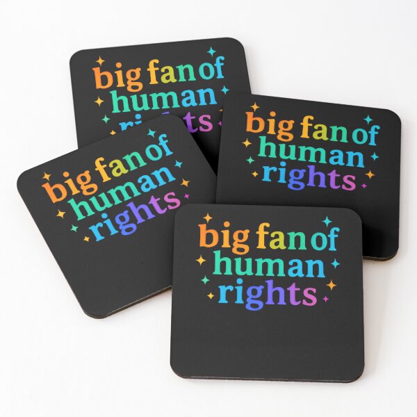 Item preview, Big Fan Of Human Rights Equality Blooms Everywhere Colorful motivatoinal saying designed and sold by SkeletonsDanger.