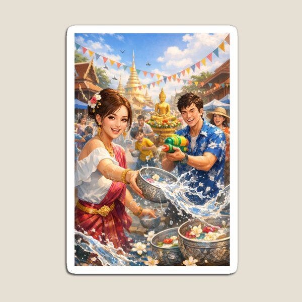Item preview, Floral Waters of Thailand designed and sold by JakjanCo.