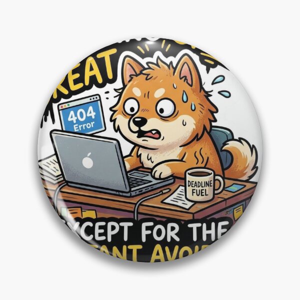 Item preview, a stress full dog working in hurry  designed and sold by paradisemondon.