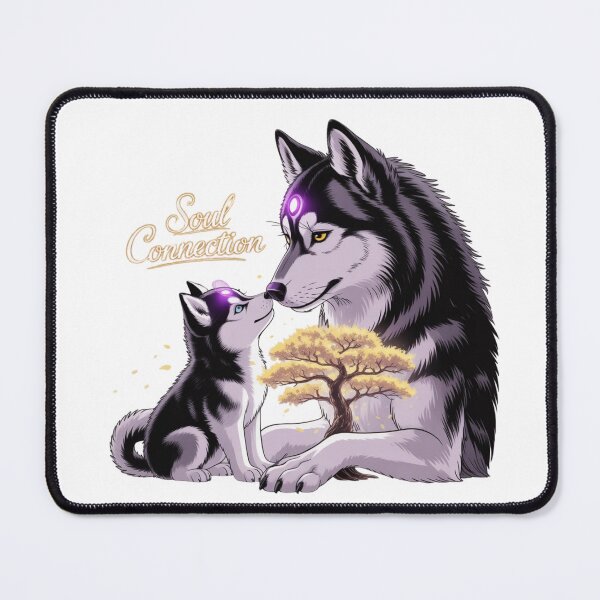 Item preview, Mother and Child Wolf Love – Soul Connection Spiritual Husky Sticker designed and sold by RALYSHOP.