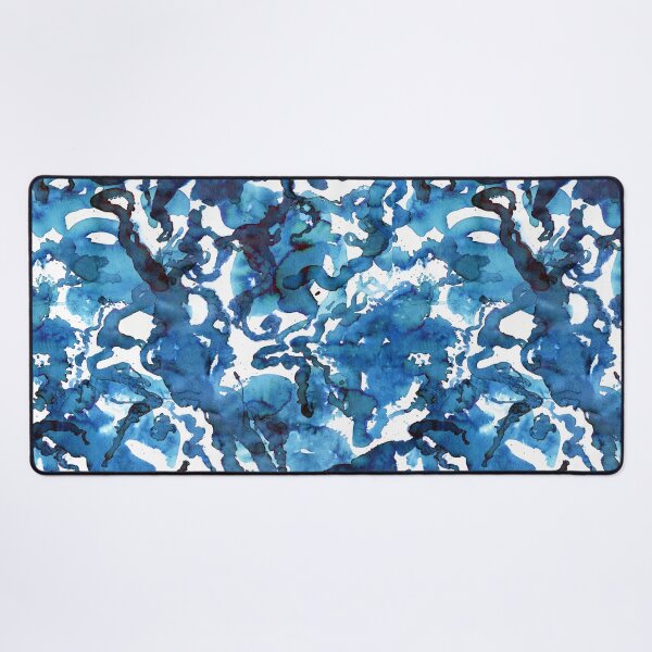Item preview, "Tentacles" blue and white repeating pattern by Renee Machan designed and sold by RMachanArt.
