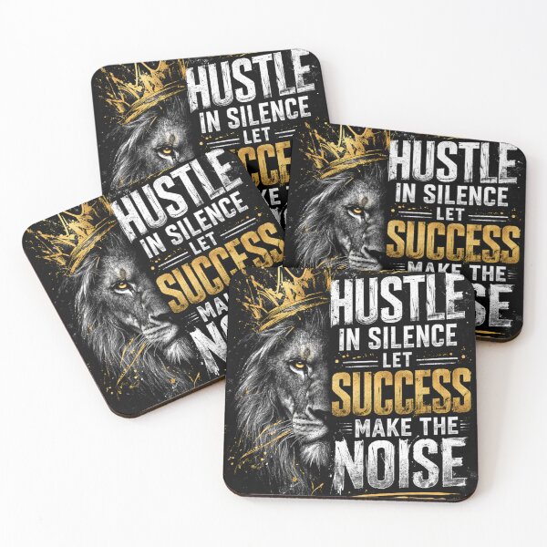 Item preview, Hustle In Silence Let Success Make The Noise Lion Motivation Quote Shirt designed and sold by swetec.