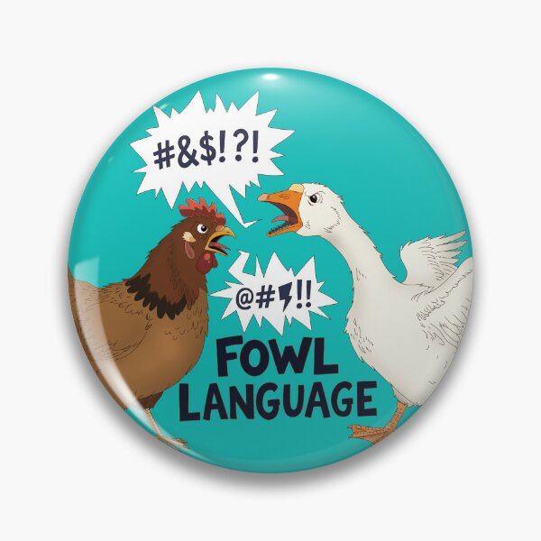 Item preview, Fowl Language Sticker designed and sold by LittleRockArt.