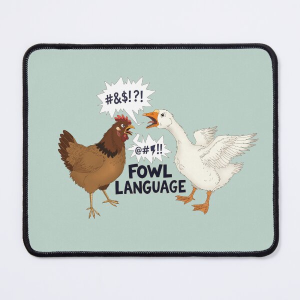Item preview, Fowl Language Sticker designed and sold by LittleRockArt.
