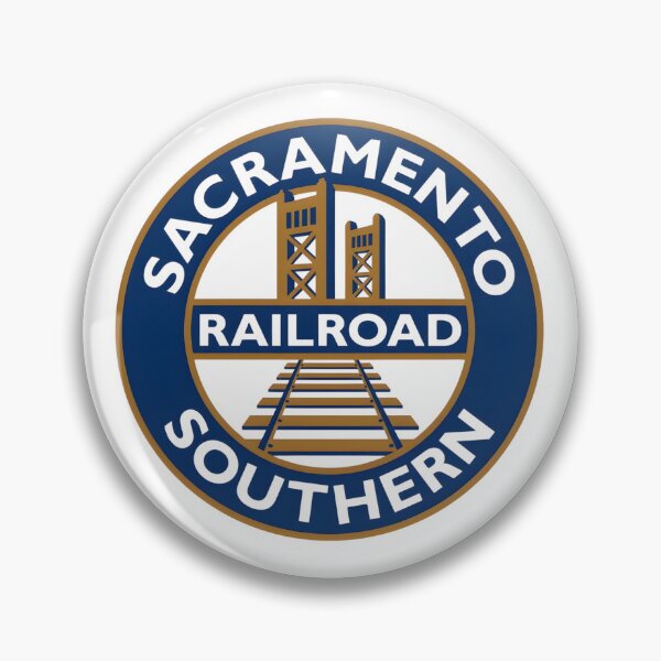 Item preview, Sacramento Southern Railroad Vintage Emblem with Tower Bridge and Tracks designed and sold by CharlieDesings.