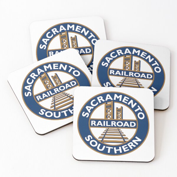 Item preview, Sacramento Southern Railroad Vintage Emblem with Tower Bridge and Tracks designed and sold by CharlieDesings.