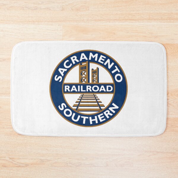 Item preview, Sacramento Southern Railroad Vintage Emblem with Tower Bridge and Tracks designed and sold by CharlieDesings.