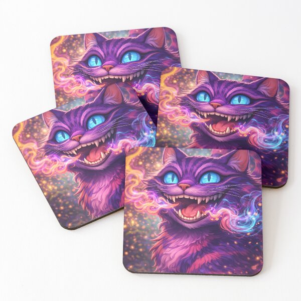Item preview, Cosmic Cheshire Cat - Psychedelic Fantasy MagicCat designed and sold by Apocryphalwar.