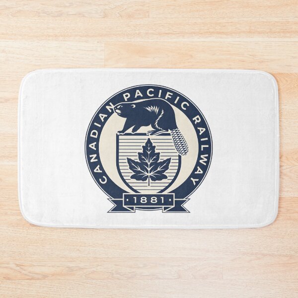 Item preview, Vintage Canadian Pacific Railway Emblem with Beaver and Maple Leaf 1881 designed and sold by CharlieDesings.