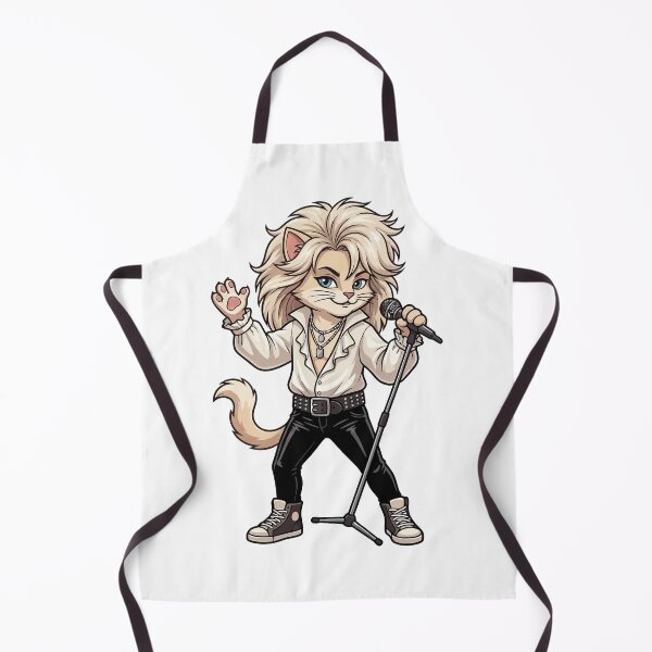 Item preview, David Bowie Inspired Glam Rock Cat Singer with Ruffle Shirt designed and sold by jhofmank.