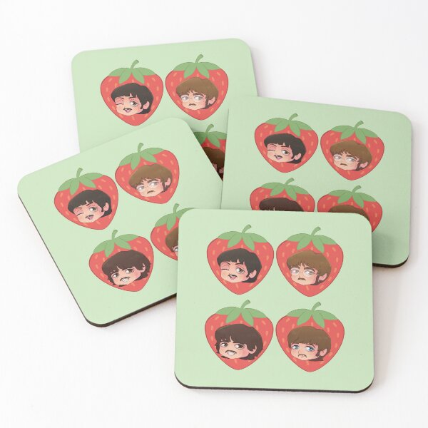 Item preview, Strawberry Fields Rock n Roll band chibi designed and sold by StickWithMusic.